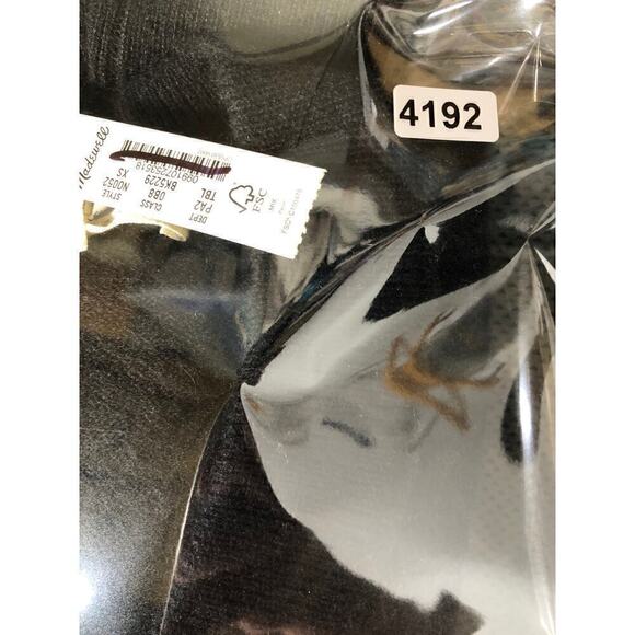 Madewell (Re)sponsible Sweater Cashmere V-Neck Crop Pullover True Black NWT XS - Picture 9 of 9